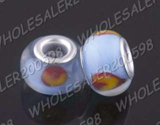 200p 40Styles Lampwork Glass Beads(5MM Hole) NO K27 K28 K29 K30