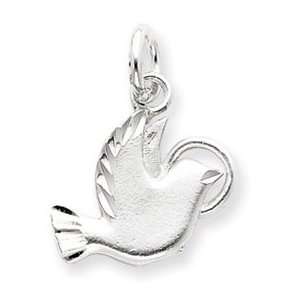  Sterling Silver Dove Charm: Jewelry