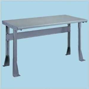 TENNSCO 11/2 Thick Steel Top Workbenches   Gray  