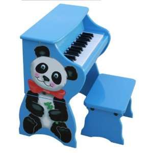  Piano Pals Panda Bear   Blue: Toys & Games