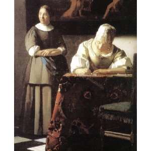   40 inches   Lady Writing a Letter with Her Maid (