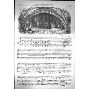   1869 Sheet Music Echo Henry Smart John Latey Lyrics