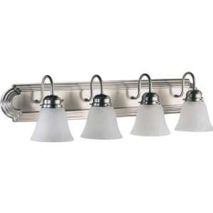    Quorum Lighting 4LT VNTY W/ FAUX ALAB STN