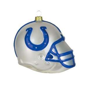   Colts NFL Glass Football Helmet Ornament 3 inches: Everything Else