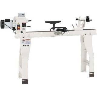  Shop Fox W1758 Wood Lathe With Cast Iron Legs And Digital 