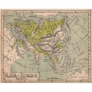  Ivison, Blakeman & Taylor 1883 Antique Physical Map of 