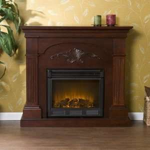  Lincoln Harvest Electric Fireplace in Mahogany
