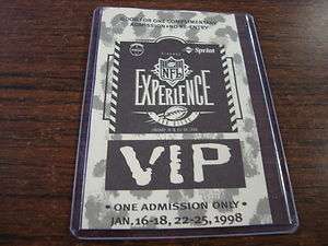 Super Bowl XXXII   NFL Experience   V.I.P. Complimentry Admission 