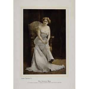  1911 Print Portrait Genevieve Blinn Actor Evening Dress 
