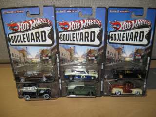 HOT WHEELS 2012 BOULEVARD G CASE 6 NEW CARS IN STOCK  