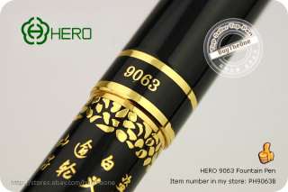 HERO 9063 Fountain Pen Famous Painting Engraved Finish  