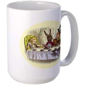  Mad Tea Party Alice in wonderland Large Mug by  