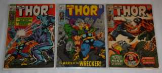 THOR #143 587 N. FULL RUN + Annuals SILVER AGE Marvel Comic Book Lot 