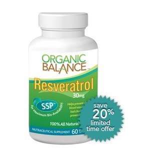  Organic Balance Resveratrol Supplement, 60 capsules, All 