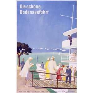  Bodensee fahrt by Dietrich Bodman. Size 22.50 X 34.50 Art 
