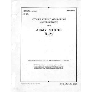  Boeing B 29 Aircraft Flight Manual   1943: Boeing: Books