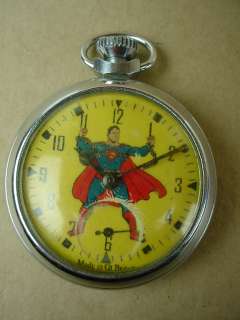 Superman Pocket Watch Beautiful Vintage Pocket Watch Made in Great 