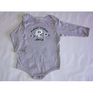  New York Jets NFL Baby/Infant Grey Long Sleeve 3 6 months 