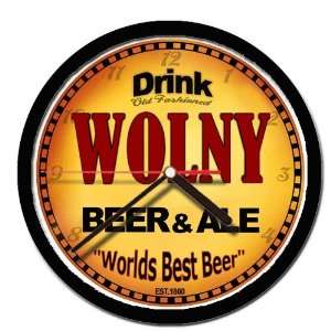  WOLNY beer and ale cerveza wall clock 