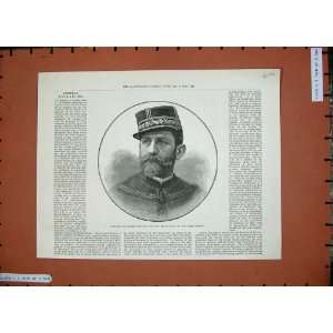  1889 General Boulanger French Soldiers War Army Man: Home 