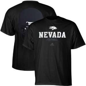  adidas Nevada Wolf Pack College Eyes T Shirt   Black 