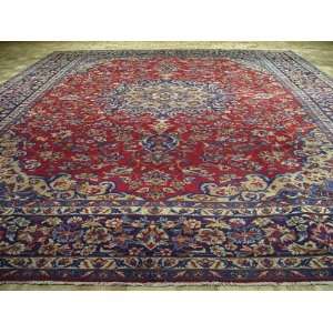   Floral Design Hand Knotted Wool Persian Area Rug G204: Home & Kitchen