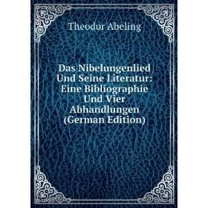   Und Vier Abhandlungen (German Edition): Theodor Abeling: Books