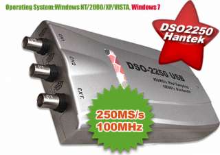 HANTEK USB Digital Oscilloscope 250MSa/s 100MHz2CH 2250  