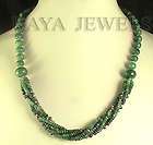 300Cts DESIGNER NATURAL EMERALD AND RUBY FACETED BEAD N