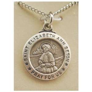  St. Elizabeth Ann Seton Patron Saint Medal Jewelry