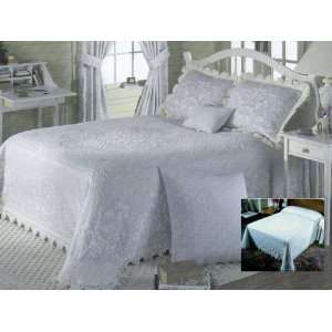  Abigail Style Full White Bedspread: Home & Kitchen