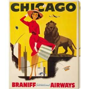  Chicago Braniff Airways AZV00167 arcylic artwork: Home 