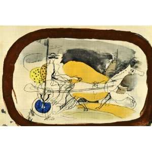  1955 Lithograph Georges Braque Horse Chariot Modern French 