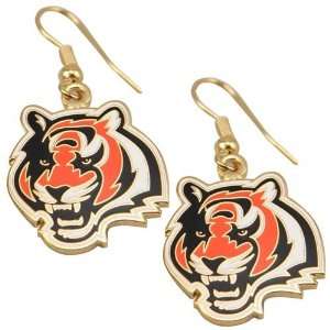    NFL Cincinnati Bengals Team Logo Wire Earrings: Sports & Outdoors