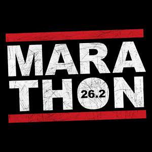 MARATHON 26.2 Miles Cool Running Endurance T Shirt  