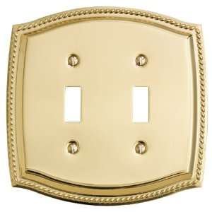 Baldwin 4790050 Switch Plates Satin Brass and Black Switch Plates Acce