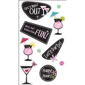  Autumn Leaves 3 D Stickers Girls Night Out 10pc With 