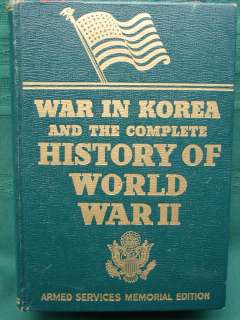 Korean War & WW II History 1955 Veterans Memorial Ed  