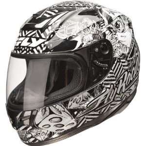   Helmet , Color: Black/White, Style: Winners Circle, Size: Lg 73 8021 4