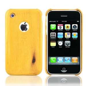  Eco Design Apple iPhone 3G S 100% Yellow Wood Case Cell 