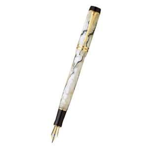  Parker Duofold Pearl and Black Centennial Fine Point Fountain Pen 