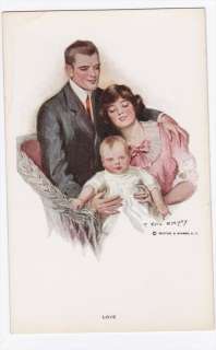 Earl Christy Reinthal & Newman Love No 281 Postcard Family  
