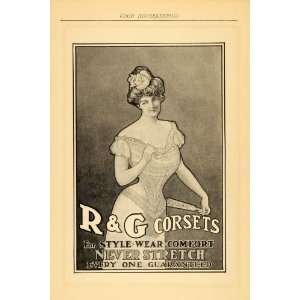  1902 Ad R & G Corsets Never Stretch Style Wear Comfort 