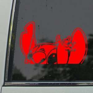  STITCH LILO Red Decal Car Truck Bumper Window Red Sticker 
