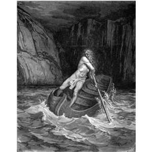   Cling Gustave Dore Dante Charon And The River Acheron: Home & Kitchen
