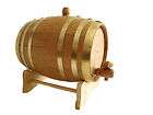 2L Brass Hoop Oak Wood BARREL / KEG