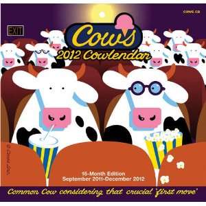  Cows 2012 Mini Wall Calendar: Office Products