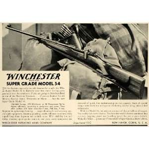  1934 Ad Winchester Arms Super Model 54 Hunting Rifle 