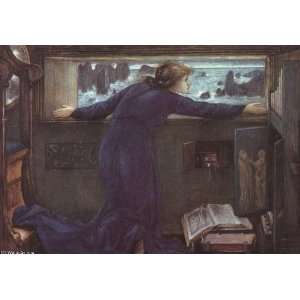 Hand Made Oil Reproduction   Edward Burne Jones   24 x 16 inches 