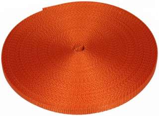 Inch 20 Yards Orange Heavy Nylon Webbing  